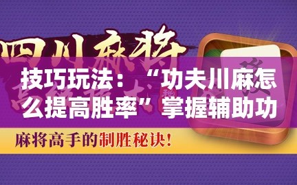 技巧玩法：“功夫川麻怎么提高胜率”掌握辅助功能必胜规则