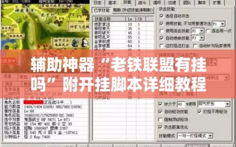 辅助神器“老铁联盟有挂吗”附开挂脚本详细教程