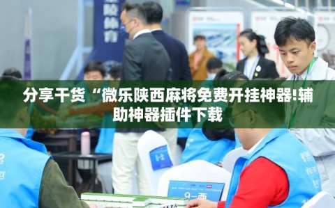 分享干货“微乐陕西麻将免费开挂神器!辅助神器插件下载