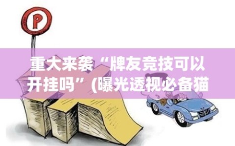 重大来袭“牌友竞技可以开挂吗”(曝光透视必备猫腻)