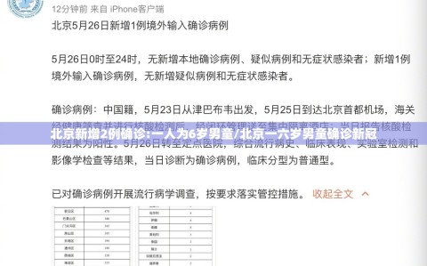 北京新增2例确诊:一人为6岁男童/北京一六岁男童确诊新冠
