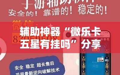 辅助神器“微乐卡五星有挂吗”分享装挂详细步骤