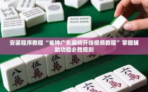 安装程序教程“雀神广东麻将开挂视频教程”掌握辅助功能必胜规则