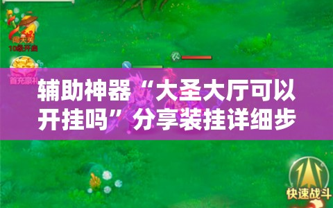 辅助神器“大圣大厅可以开挂吗”分享装挂详细步骤
