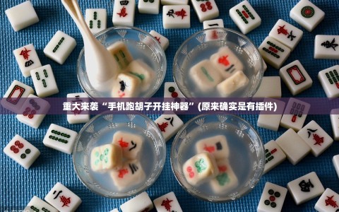 重大来袭“手机跑胡子开挂神器”(原来确实是有插件)