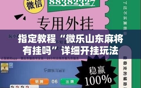 指定教程“微乐山东麻将有挂吗”详细开挂玩法