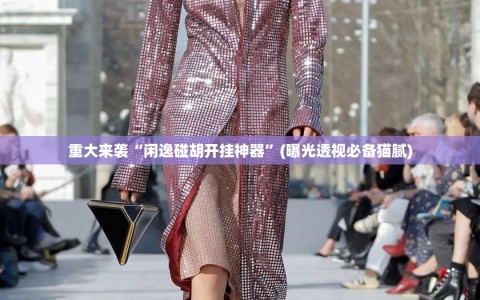 重大来袭“闲逸碰胡开挂神器”(曝光透视必备猫腻)