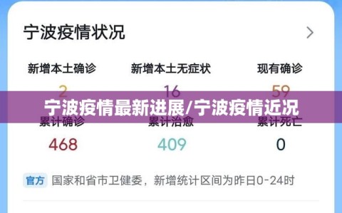 宁波疫情最新进展/宁波疫情近况