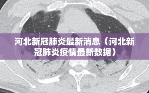 河北新冠肺炎最新消息（河北新冠肺炎疫情最新数据）