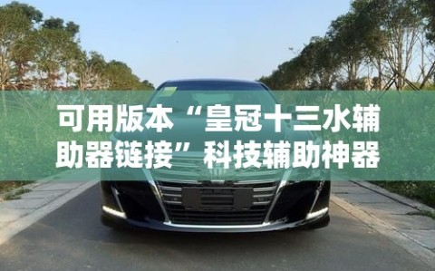 可用版本“皇冠十三水辅助器链接”科技辅助神器手机版教程