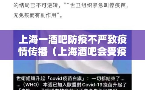 上海一酒吧防疫不严致疫情传播（上海酒吧会受疫情影响吗）