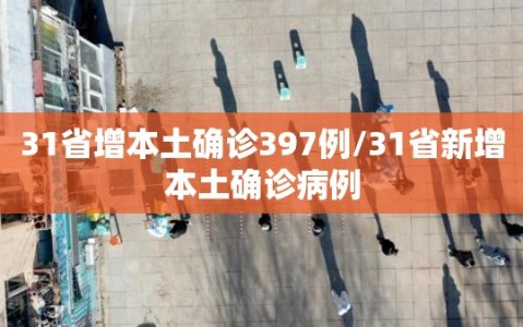 31省增本土确诊397例/31省新增本土确诊病例