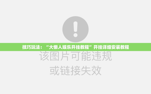 技巧玩法：“大懒人娱乐开挂教程”开挂详细安装教程