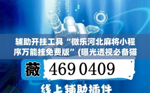 辅助开挂工具“微乐河北麻将小程序万能挂免费版”(曝光透视必备猫腻)