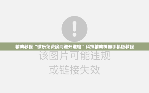 辅助教程“微乐免费房间谁开谁输”科技辅助神器手机版教程