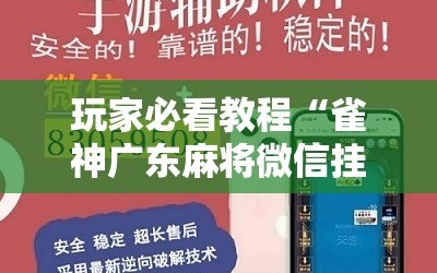 玩家必看教程“雀神广东麻将微信挂”详细开挂玩法