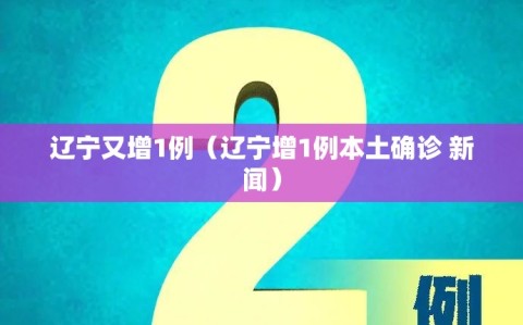 辽宁又增1例（辽宁增1例本土确诊 新闻）
