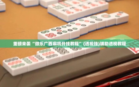 重磅来袭“微乐广西麻将开挂教程”(透视挂)辅助透视教程