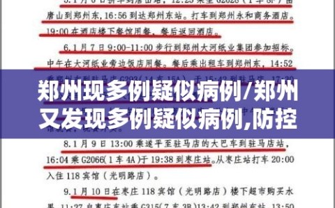 郑州现多例疑似病例/郑州又发现多例疑似病例,防控形势十分严峻