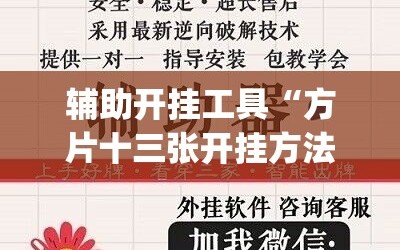 辅助开挂工具“方片十三张开挂方法”(必胜开挂神器)