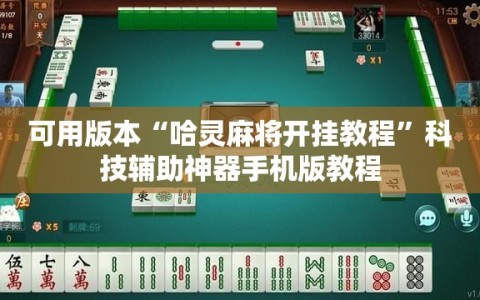 可用版本“哈灵麻将开挂教程”科技辅助神器手机版教程