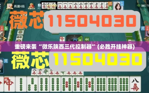 重磅来袭“微乐陕西三代控制器”(必胜开挂神器)