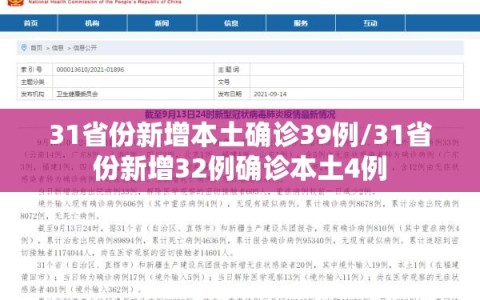 31省份新增本土确诊39例/31省份新增32例确诊本土4例