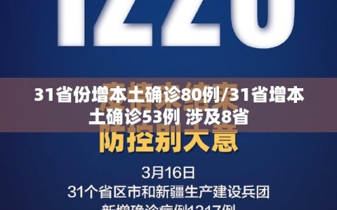 31省份增本土确诊80例/31省增本土确诊53例 涉及8省