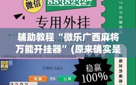 辅助教程“微乐广西麻将万能开挂器”(原来确实是有插件)
