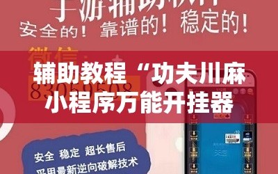 辅助教程“功夫川麻小程序万能开挂器”通用版下载教程!