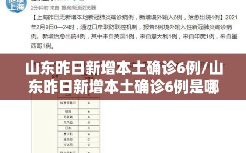 山东昨日新增本土确诊6例/山东昨日新增本土确诊6例是哪里的