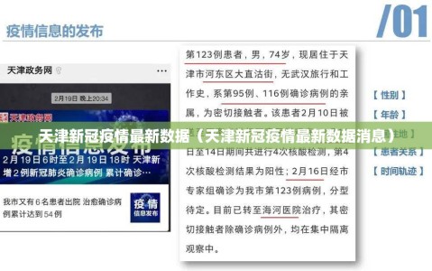 天津新冠疫情最新数据（天津新冠疫情最新数据消息）