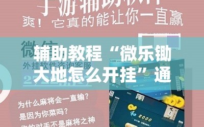 辅助教程“微乐锄大地怎么开挂”通用版下载教程!