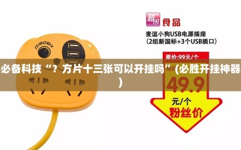 必备科技“？方片十三张可以开挂吗”(必胜开挂神器)