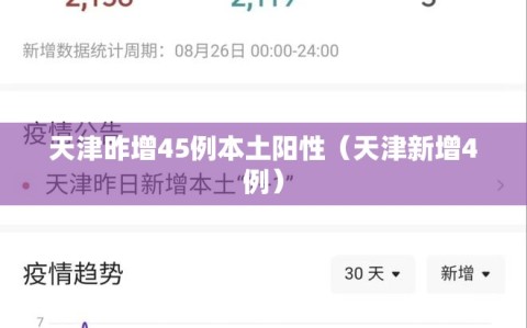 天津昨增45例本土阳性（天津新增4例）