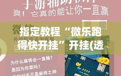 指定教程“微乐跑得快开挂”开挂(透视)辅助神器