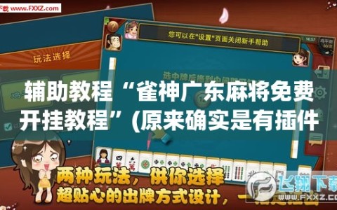 辅助教程“雀神广东麻将免费开挂教程”(原来确实是有插件)