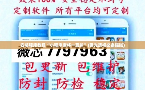 安装程序教程“小程序麻将一直输”(曝光透视必备猫腻)