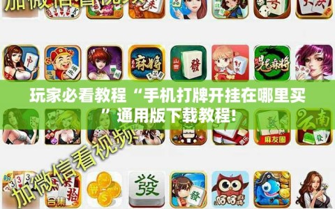 玩家必看教程“手机打牌开挂在哪里买”通用版下载教程!