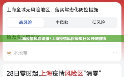 上海疫情风险降低/上海疫情风险等级什么时候撤销