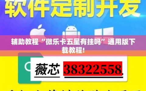 辅助教程“微乐卡五星有挂吗”通用版下载教程!