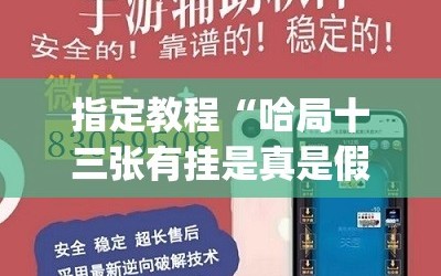 指定教程“哈局十三张有挂是真是假”开挂(透视)辅助神器