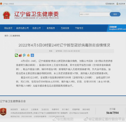 辽宁新增本土确诊32例无症状12例(辽宁新增确诊4例无症状5例) 辽宁新增本土确诊32例无症状12例(辽宁新增确诊4例无症状5例)