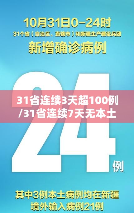 31省连续3天超100例/31省连续7天无本土新增确诊 31省连续3天超100例/31省连续7天无本土新增确诊