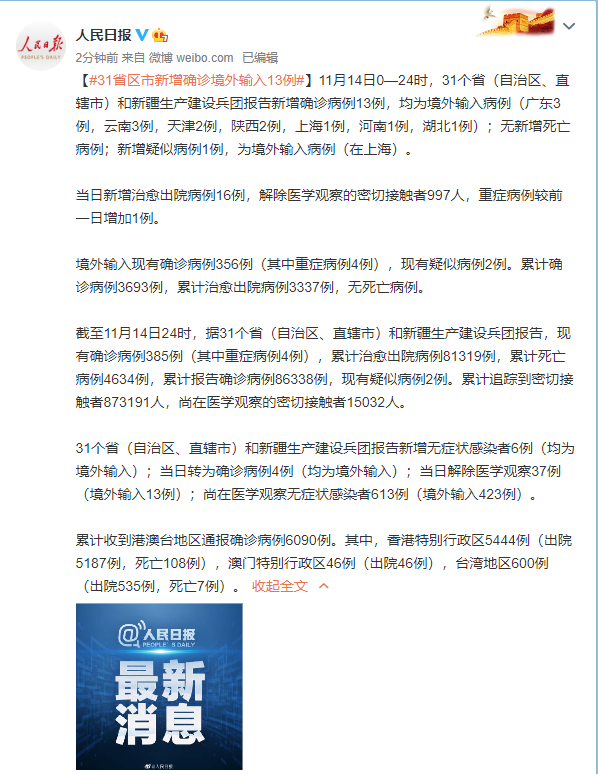 31省区市新增确诊43例/31省区市新增确诊病例34例 31省区市新增确诊43例/31省区市新增确诊病例34例