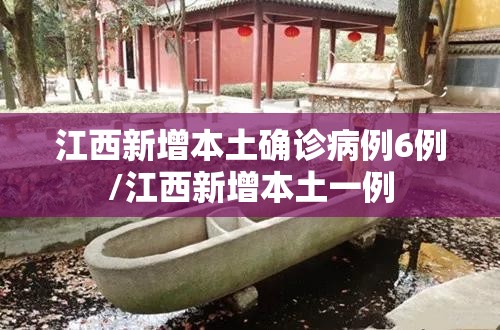 江西新增本土确诊病例6例/江西新增本土一例