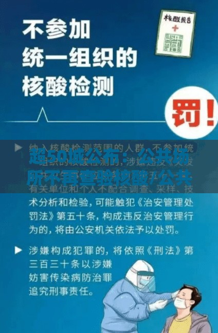 超50城公布：公共场所不再查验核酸/公共场所无检测报告的处罚