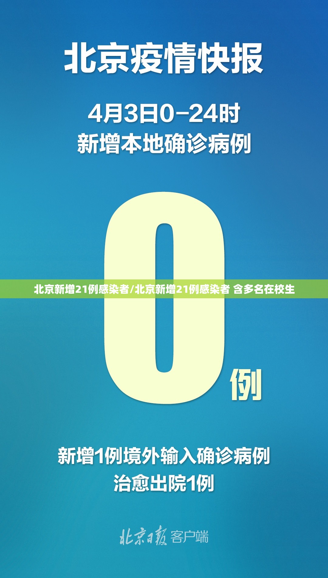 北京新增21例感染者/北京新增21例感染者 含多名在校生