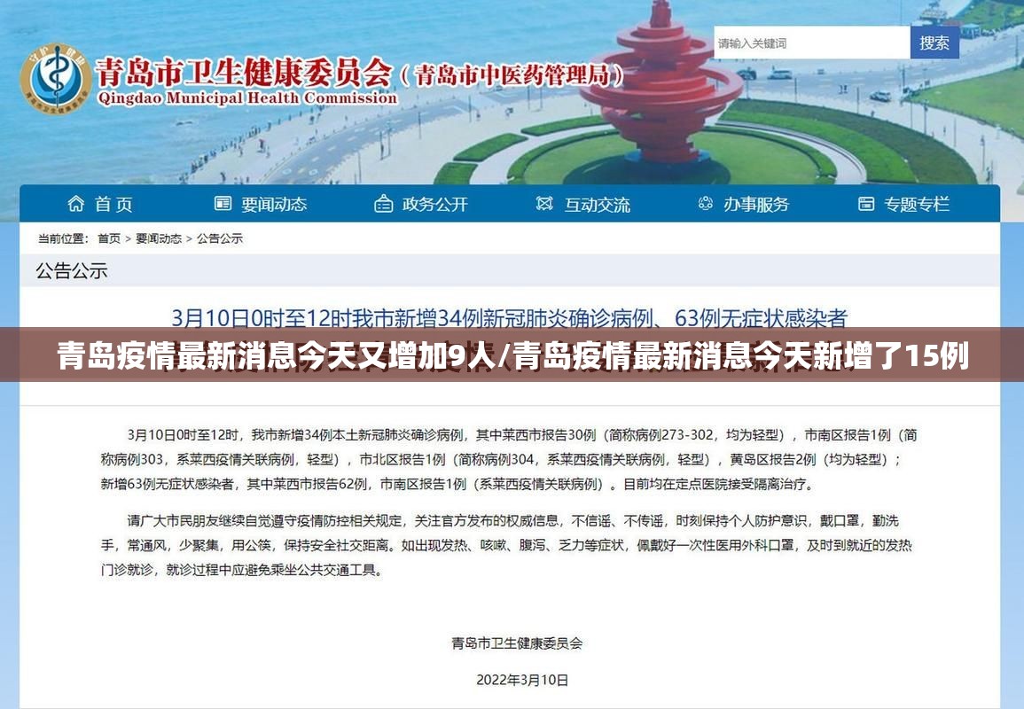 青岛疫情最新消息今天又增加9人/青岛疫情最新消息今天新增了15例 青岛疫情最新消息今天又增加9人/青岛疫情最新消息今天新增了15例