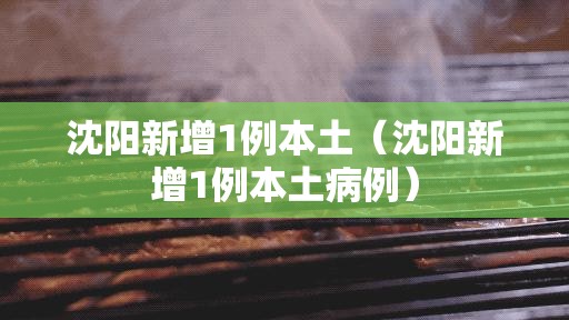 沈阳新增1例本土(沈阳新增1例本土病例) 沈阳新增1例本土(沈阳新增1例本土病例)